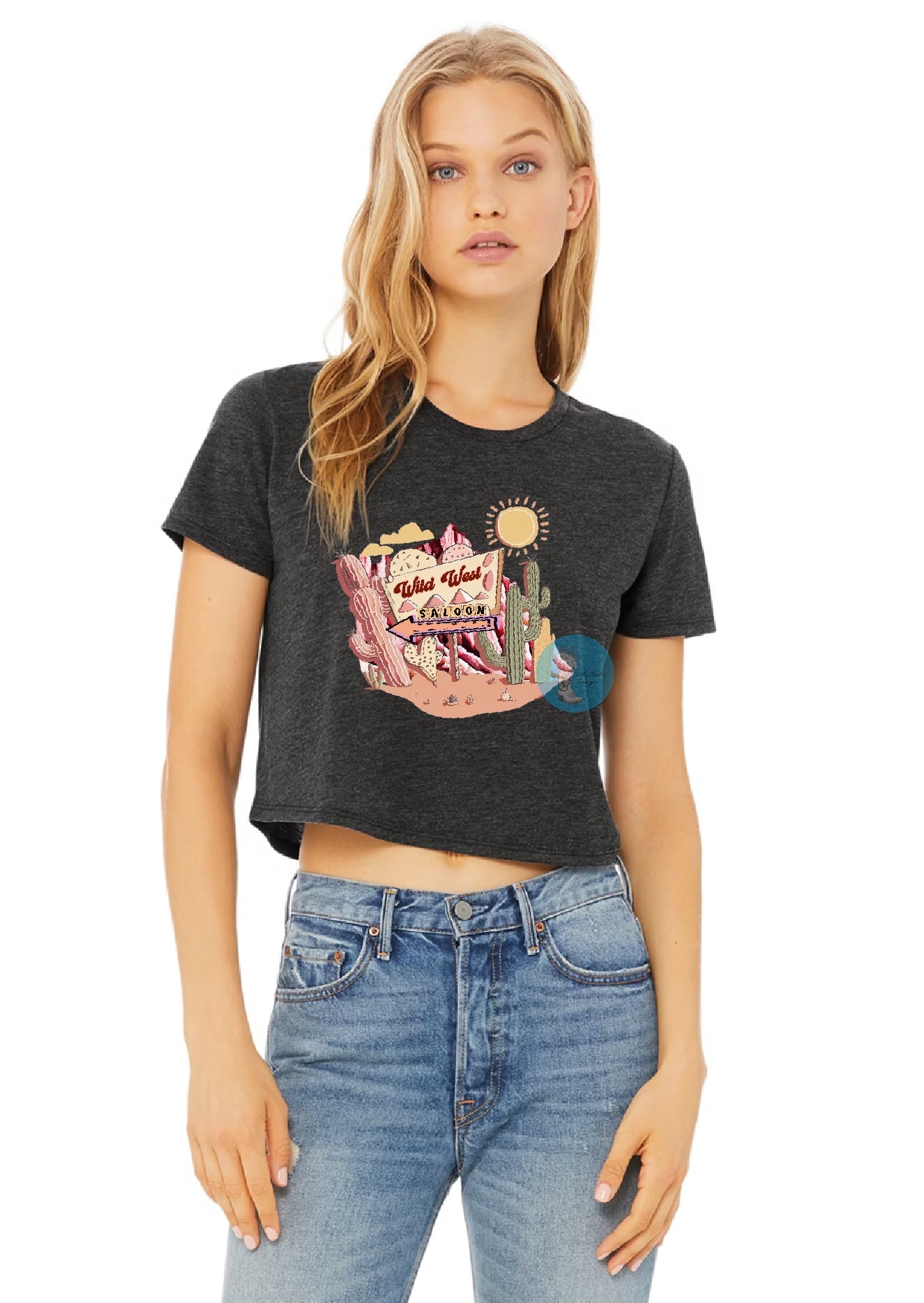 Wild West Saloon Cropped Tee