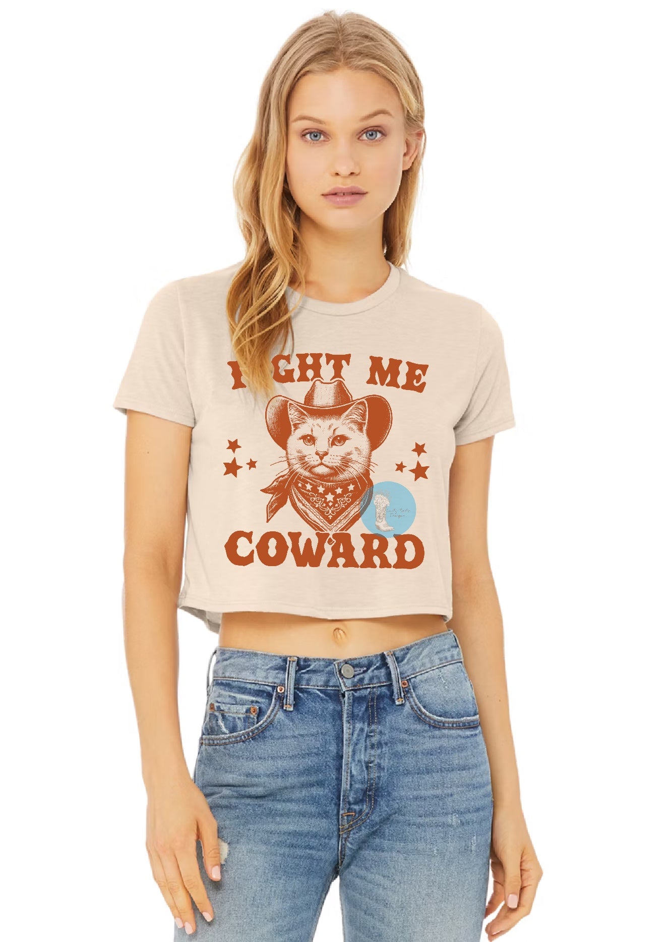 Fight Me Cropped Tee