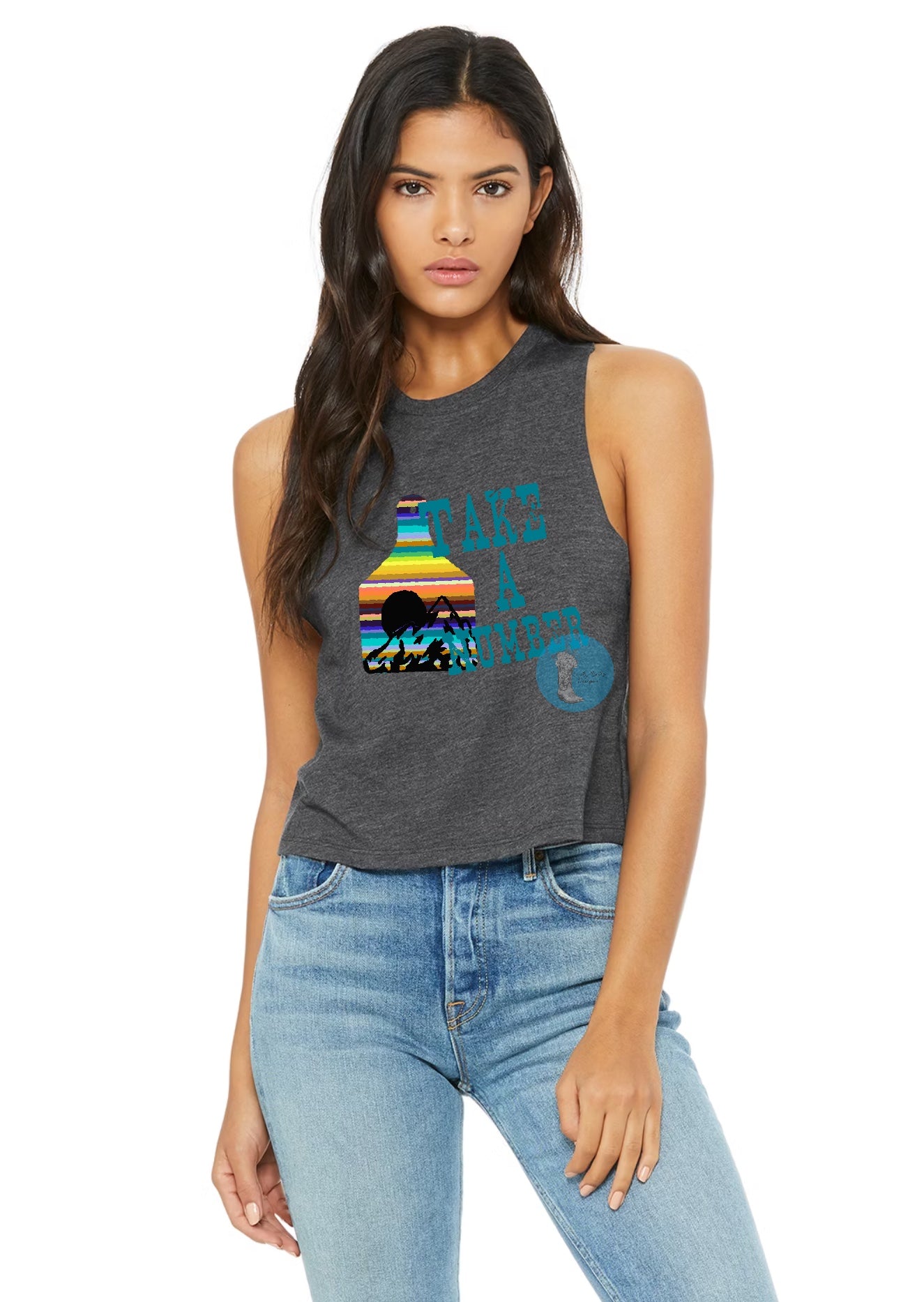 Take A Number Cropped Tank