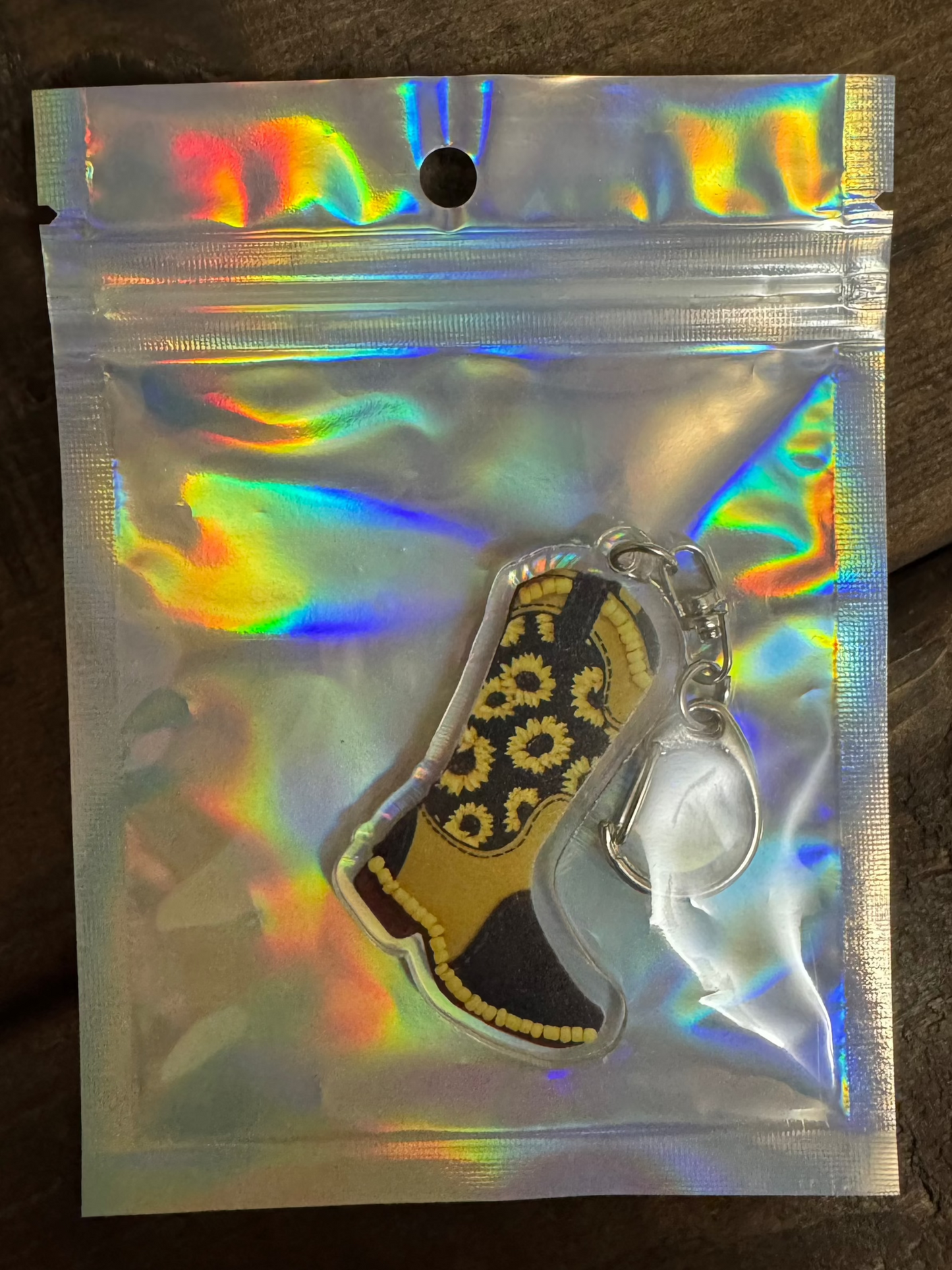 Sunburst Boot Keychain