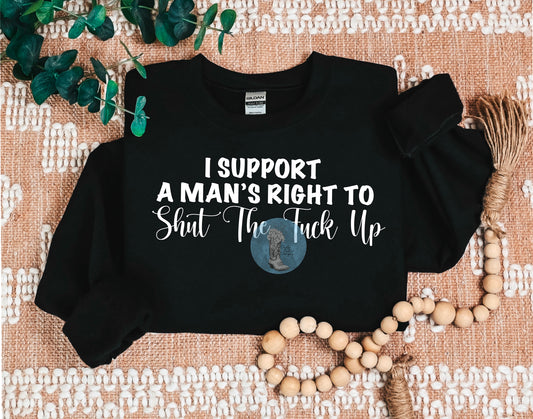 Supporting a Man's Right Crewneck