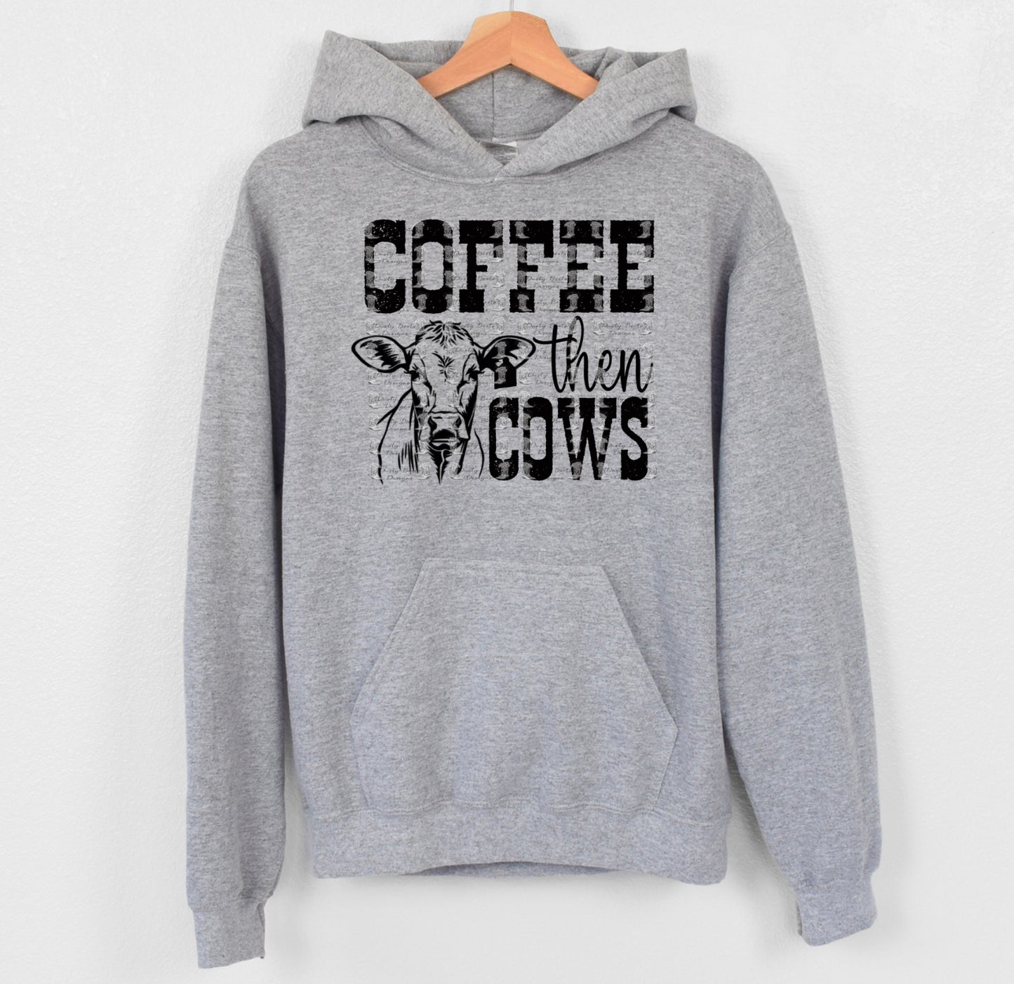 Coffee Then Cows Hoodie