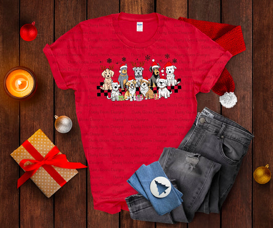 Holiday Dogs Tee