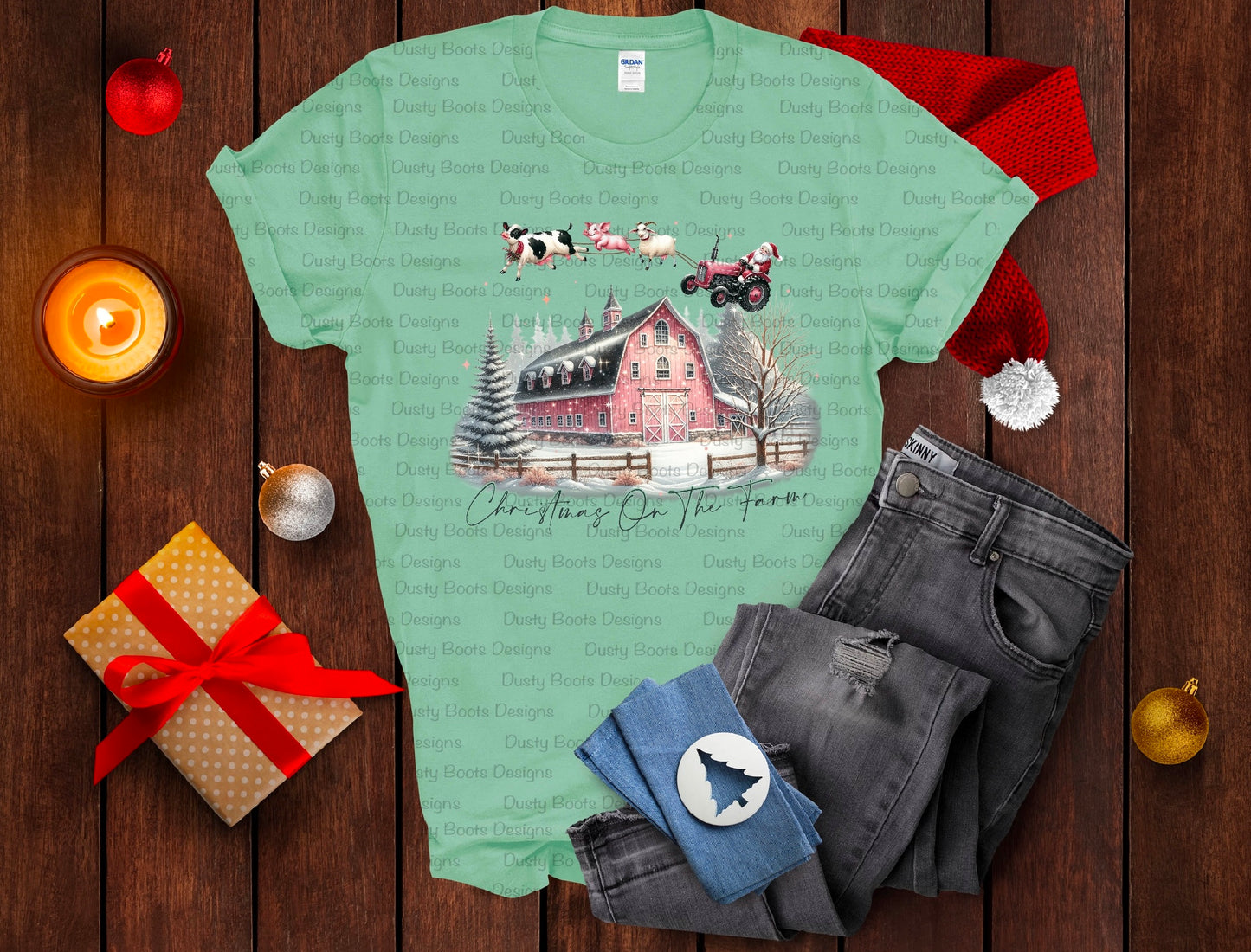 Christmas On The Farm Tee