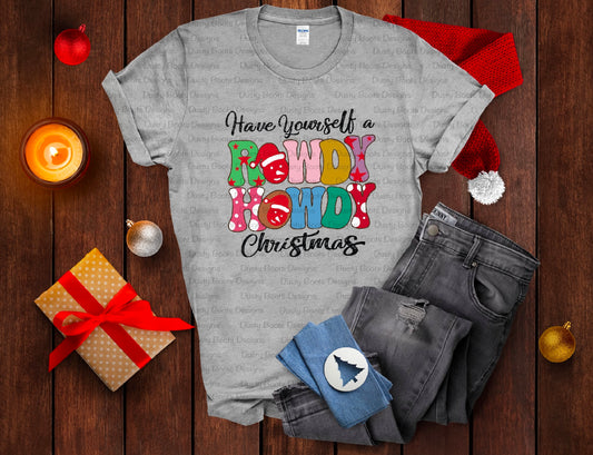 Howdy Rowdy Christmas Tee