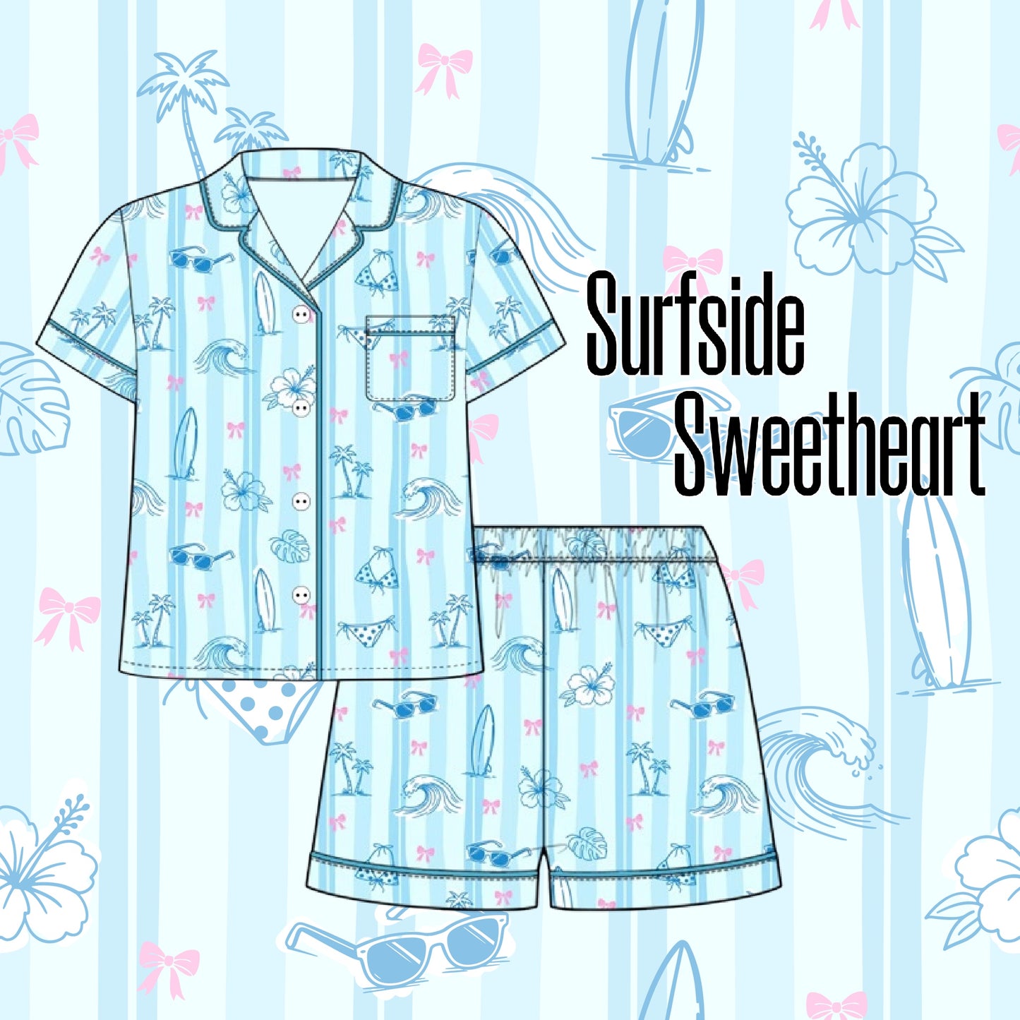 Adult Bamboo Tee & Short Set
