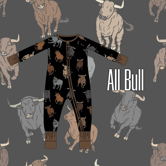 All Bull Cowgirl Bamboo Zippie