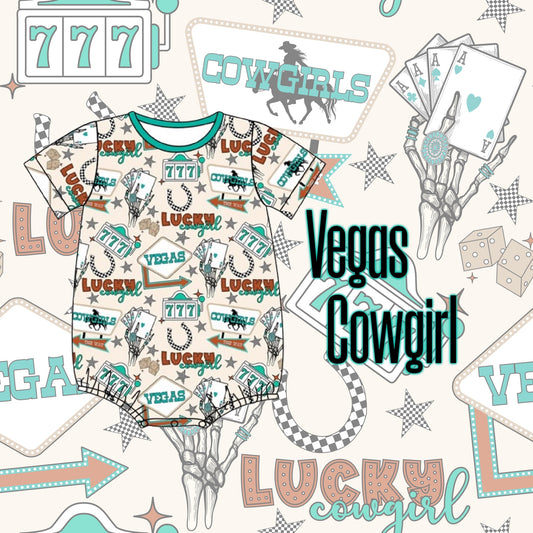 Vegas Cowgirl Bamboo Diaper Shirt
