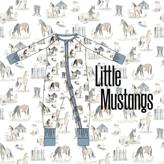 Little Mustangs Bamboo Zippie