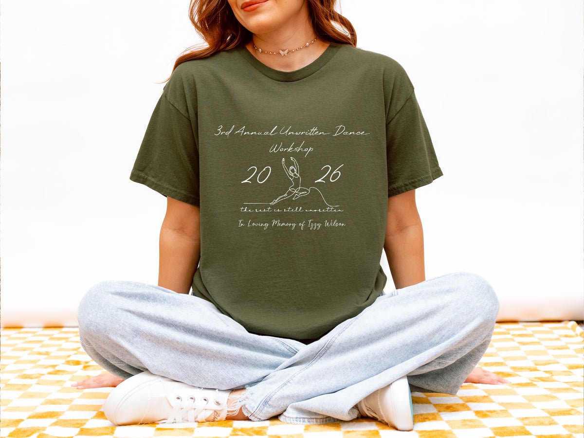 Unwritten Dance Memorial Tee in Heather Military Green