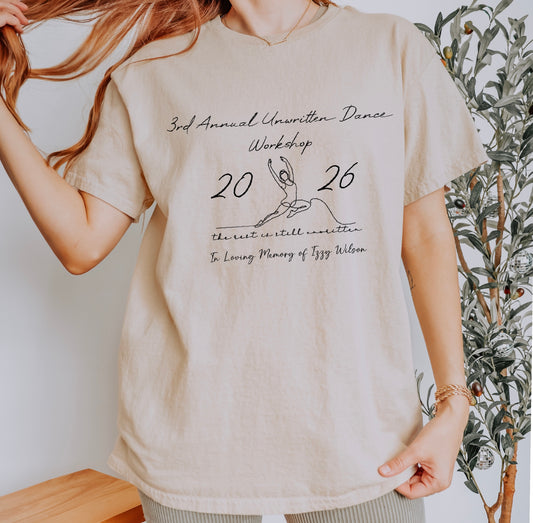 Unwritten Dance Memorial Tee in Sand