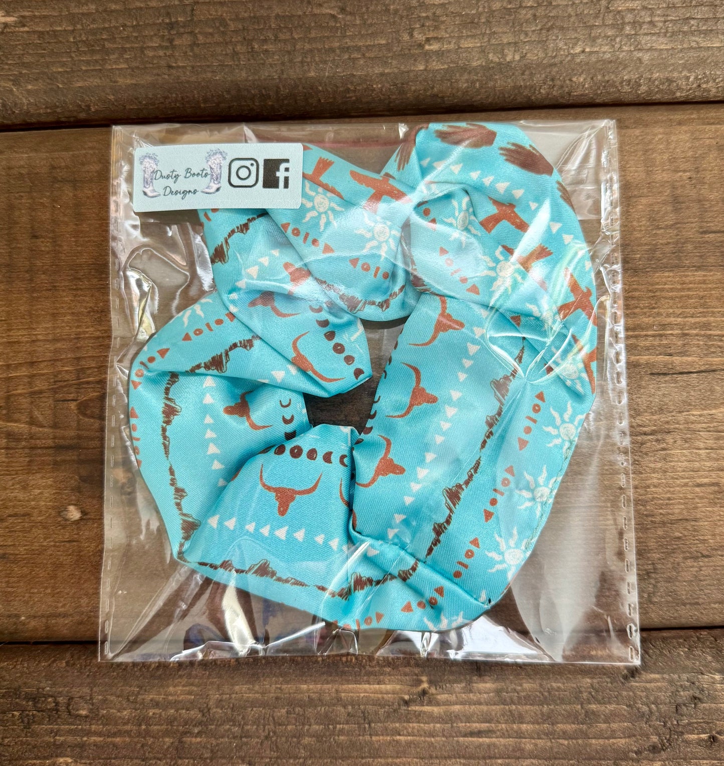 Cosmic Cowhands Satin Scrunchie