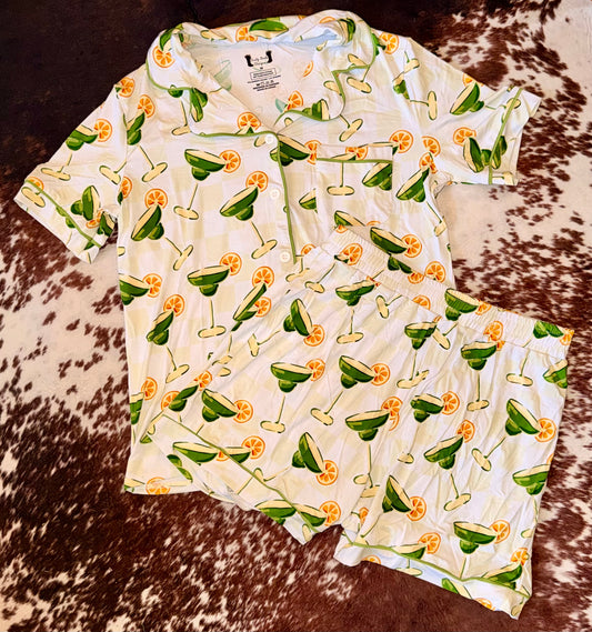 Marg Mania Adult Bamboo Tee & Short Set
