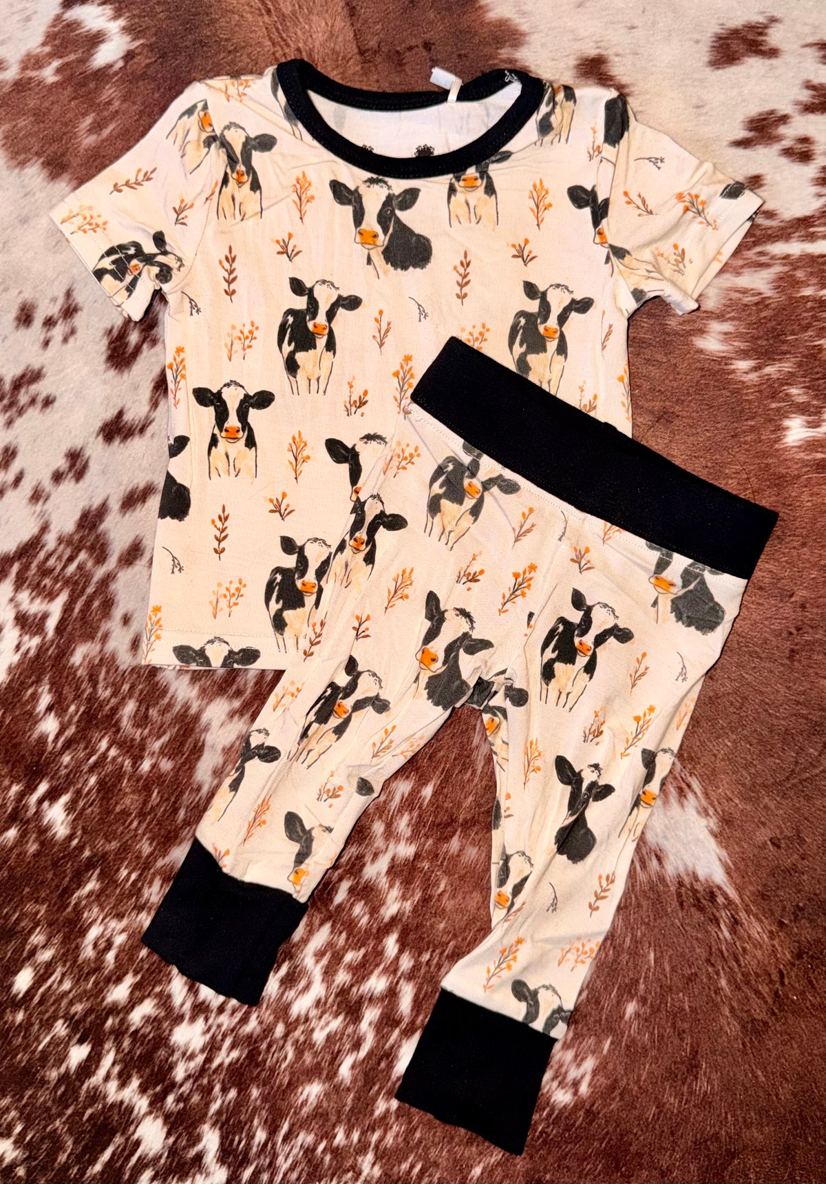 Darling Dairy Littles Bamboo Tee & Pant Set