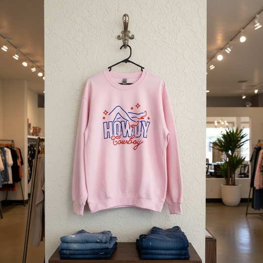 Howdy Cowboy Crewneck